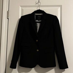 J. Crew Black Schoolboy Blazer with Gold Buttons